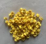 100 x NUMBERED 8MM PLASTIC RACIN PIGEON LEG CLIP CLICK RINGS BANDS STOCK LOFT