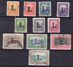 COLOMBIA, YV # A 188/A 197, COMPLETE SET, USED