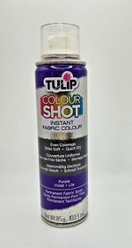 ColorShot Purple pack of 3 - Tulip Colour Crafts Fabric Spray Paint Quick Dry