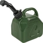 Fuel Can 5L Petrol Jerry Can Green HDPE with Auto Shut-Off Spout