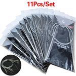 11PCS 80cm Metal Knitting Needles Set Steel Circular Pins Sweater Weaving Tools