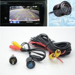 Car Auto Night Waterproof Rearview Reverse Backup Wide Angle Round Camera Drill