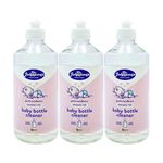 Dr Johnson Baby Bottle Cleaner 500ml x 3, Plant Based Cleaning Gel Liquid