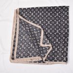 100% AUTHENTIC LOUIS VUITTON SUMMER GREY SCARF SHAWL  100%SILK PRE OWNED