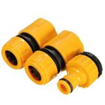 3 Packs Garden Water Hose Pipe Tap Connector Conection Fitting Adaptor Hoselock