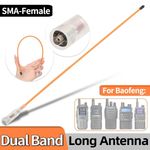 ABBREE AR-771T Dual Band VHF UHF SMA-F Female 38cm Radio Antenna for Baofeng
