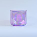 Clear Crystal Singing Bowl 6.5 inch 432Hz B Note Cosmic Light Purple With Case