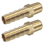 LPG FULHAM NOZZLES 1/8" MALE THREAD 2 x BARBED NIPPLES 8mm BORE GAS PIPE HOSE