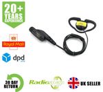 LISTEN ONLY D SHAPE EARPIECE (JDED/5VX824) FITS VERTEX VX821 VX921 TWO WAY RADIO