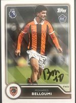 Hull City Mohamed Belloumi Hand Signed Topps Premier League Card