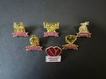 Costa Coffee Set of 6 Badges *Passion*Trust*Courage*Disciplined*Service*Warmth*