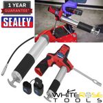 Sealey Grease Gun Cordless 8V Lightweight Kit Battery Charger