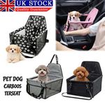 Folding Dog Booster Pet Car Seat Cat Safe Puppy Travel Bed Bag Basket Carrier