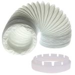 Tumble Dryer Vent Hose & Adaptor Ring Kit 2.5mtr For Creda Hotpoint 9037