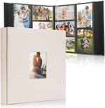 Photo Albums 6x4 Inch 1000 Pockets Slip In, Customizable Linen Cover Photo Album