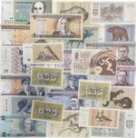LITHUANIAN DOLLAR  BANK NOTES - CHOICE OF STYLE & NOTE - LITHUANIA
