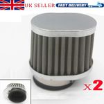 2X 50mm Air Filter Pod Cone Cleaner Universal Motorcycle for Honda Yamaha Suzuki