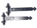 Heavy Duty Black Hinges Heavy Reversible Garage Stable Door Gate 12" / 300mm
