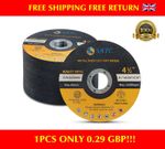 115mm ULTRA THIN 1mm METAL CUTTING BLADE DISC STEEL & STAINLESS ANGLE 50/100PACK