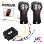 New Dual Wireless Winch Remote Control Kit 12V 24V w 2 Remotes for Truck ATV SUV