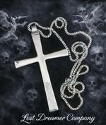 Black Sabbath Ozzy Osbourne Cross Necklace Stainless Steel Pendant