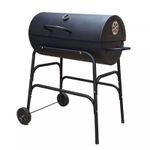Large Oil Drum Charcoal Bbq Grill Smoker Cart Barbecue Rack Portable Wheel Stand