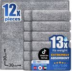 12PACK Cleaning Microfibre Cloth Car Cloths Drying Pack Microfiber Towel Glass