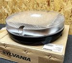 Box of 5x Sylvania 28W 2D Round Bulkheads, Still Boxed, Black Base, Prismatic