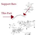 Thule 9502 9503 9402 9403 Wheel Support Bars Silver RideOn Towbar  Carrier 