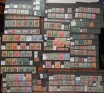 Barbados stamps on cards QV-GV various prices M&U