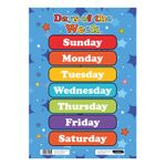 Days of the Week Poster A3 Size Educational Time Learning Wall Chart Day