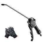 1pc High Flow Air Blow Gun Long Style w/ Angled Bent Nozzle for Compressor - NEW