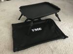 Bivvy Table Lightweight Extendable Legs Terminal Tackle Bait Table, bag. Black