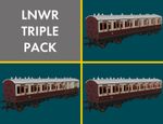 Rapido 978009 OO Gauge LNWR Evolution Non Corridor Carriage Pack