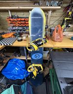 Burton Freeride Snowboard 70 x 160cm Regular Width w/ Yellow Burton Bindings