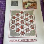 Cross Patch - Hexie Flower instructions and 2x templates & instructions vgc rare