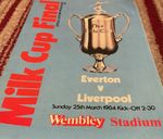 Milk Cup Final Official Programme Everton v Liverpool 25th March 1984