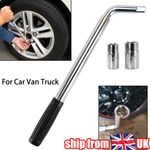 4 Way Extendable Wheel Brace Telescopic Tyre Nut Wrench 17 19 21 23mm Uk Stock