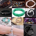 Semi Precious Gemstone Beads Jewellery Making Round Natural Stone 4 6 8 10mm