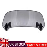 Motorbike Motorcycle Clip On Windshield Wind Screen Deflector Extension Spoiler