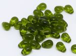 60 x 6/4MM GENUINE CZECH GLASS MINI TEARDROP DROP BEADS - CHOICE OF COLOURS 