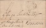 JAMAICA: Shipmail cover to London 1800. Rate notation. Contents.