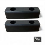 Rubber Buffer 8" x 2" 200mm (x2) Truck Trailer Horsebox Tailboard Bumper HG