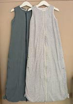 Set Of 2 Mori Ribbed Front Opening Sleeping Bags, 2.5 Tog, Age 2-4 Years