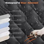 Back Seat Extender Hammock for Dogs Waterproof Hard-Bottom Holds 330lb Mesh Wind