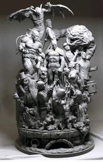 BATMAN Diorama Sanity    DIGITAL   STL file 3d  READY TO PRINT AMAZING X-weapon