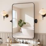 Pivot Mirror Tilting Bathroom Mirror Framed Wall Mounted Mirror Shatter-Proof