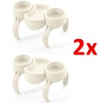 BEST-WAY LAY Z SPA DRINK HOLDER CUP SNACK TRAY HOLDER HOT TUB FUN RELAX SET OF 2