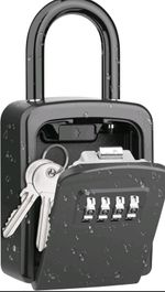 Key Lock Box Keys Cabinet Organizer Combination 4 Digit Safe Box for Car