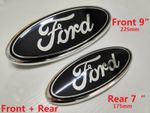 FORD TRANSIT FRONT + REAR GRILLE BLACK BADGE BONNET EMBLEM 2006-2014 MK6 MK7